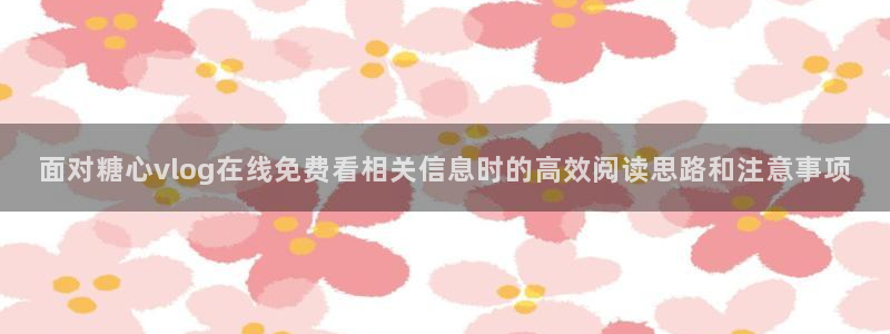 糖心vlog在线播放