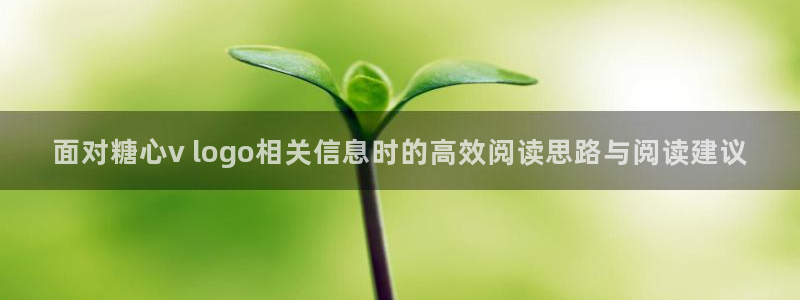 糖心官方最新版:面对糖心v logo相关信息时的高效阅读思路与阅读建议