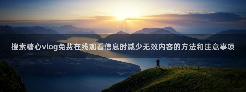 糖心正版：搜索糖心vlog免费在线观看信息时减少无效内容的方法和注意事项